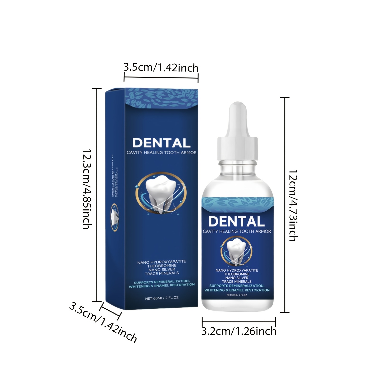 ORALHOE Natural Tooth Care Liquid - 2.03oz - Gentle and Non-Irritating for Daily Oral Hygiene, Supports Enamel Care, Portable for Travel · Ideal Valentine'S Day Gift - Image 3