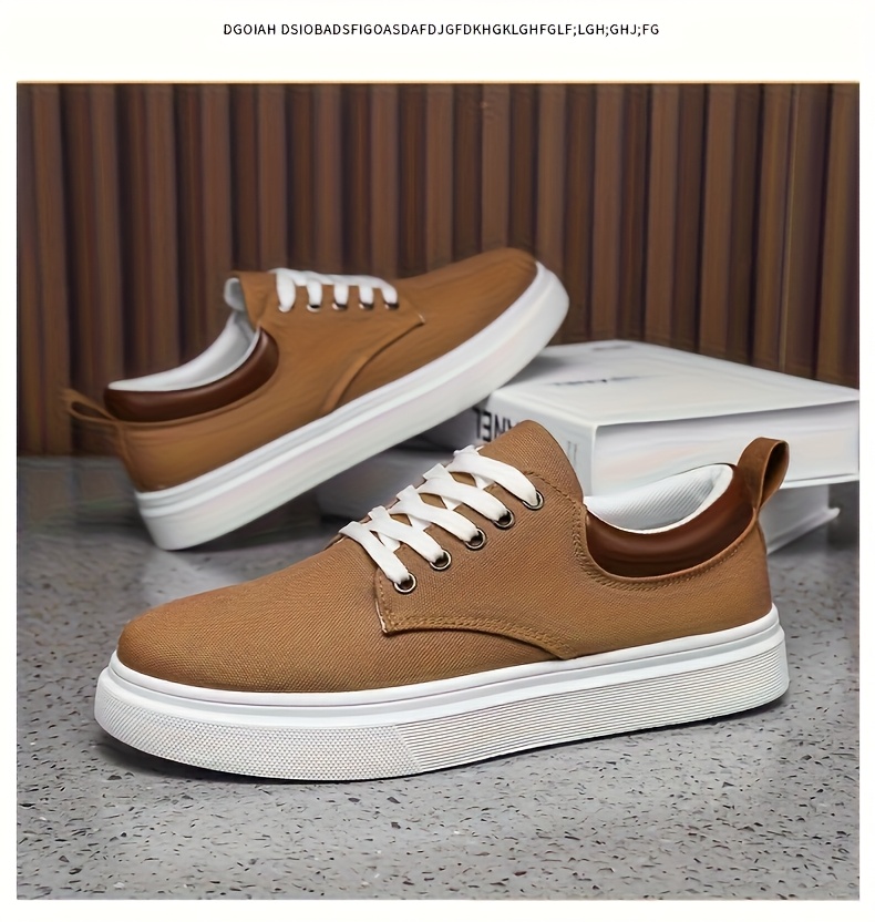 Baskets en Toile Homme Bicolore Chaussures décontractées en toile pour hommes, chaussures de skate tendance et polyvalentes, baskets de sport basses élégantes