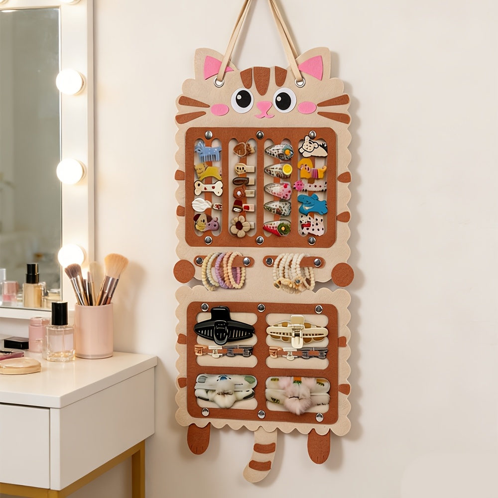 TEMU 1pc Chat Suspendu Cheveux Additions Lunettes de Soleil Organisateur, Cheveux Suspendu Nœud Lunettes de Soleil Rangement Organisateur Porte-Clés