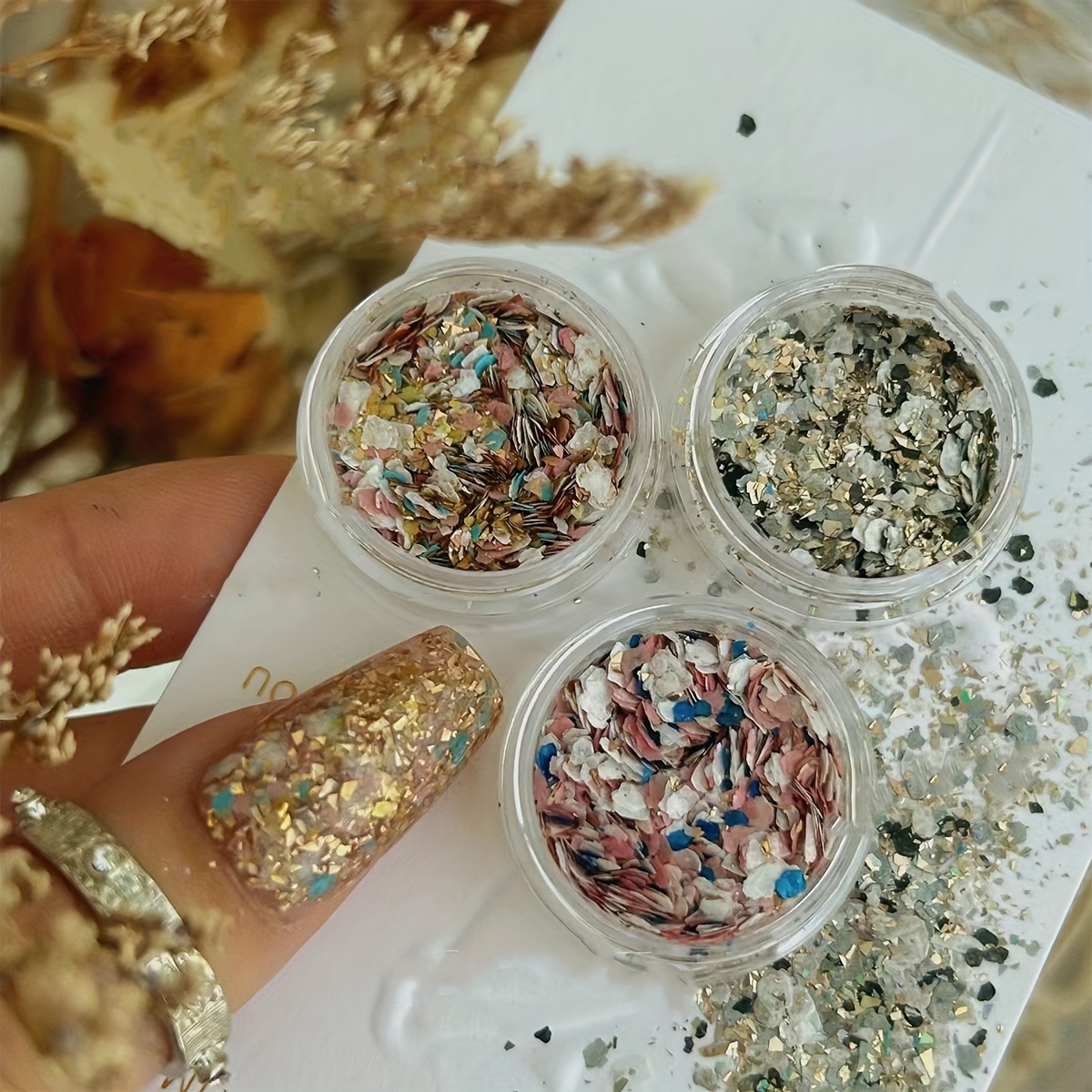 

Vintage-inspired Nail Art Sequins - Scent-free, Diy & Pedicures