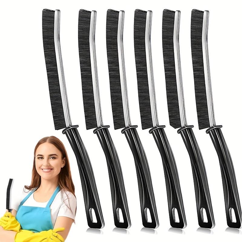 

10pcs Narrow Gap Cleaning Brushes, Multifunctional Crevice Brushes With Fine Bristles, Comfortable Handle And Storage Hole For Restaurant Kitchen Tile Window Cleaning