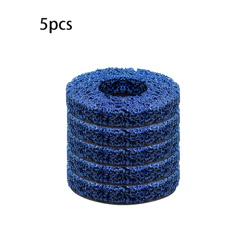 TEMU 5pcs 125mm 5inch Angle Grinder Polishing Disc Heavy Duty Surface Treatment Rust Paint Glue Remover Coarse Sand Grinding Wheel Durable Metal