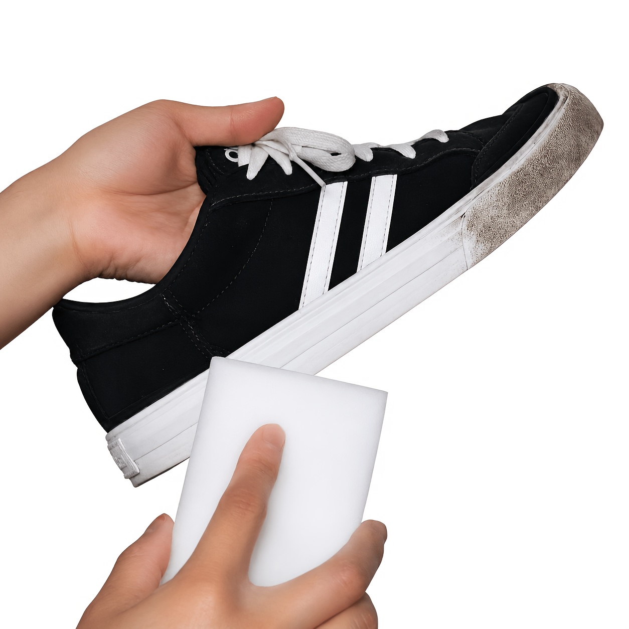 paquete de 4 esponjas mágicas nano - súper efectivas para lavar platos en la cocina y  r manchas, también fáciles para limpiar zapatos y  r manchas. material   densidad que limpia   con solo una  ,   necesitan detergentes agresivos.   fácilmente manchas