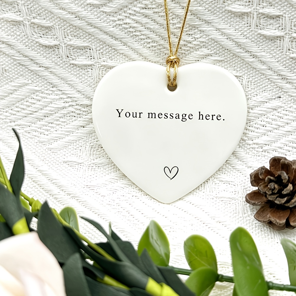 TEMU Personalized Decorations Ornament, Ceramic Keepsakes, Custom Gifts, Gifts For , Gifts For Mom, Gifts For Family, Personalized, Customizable