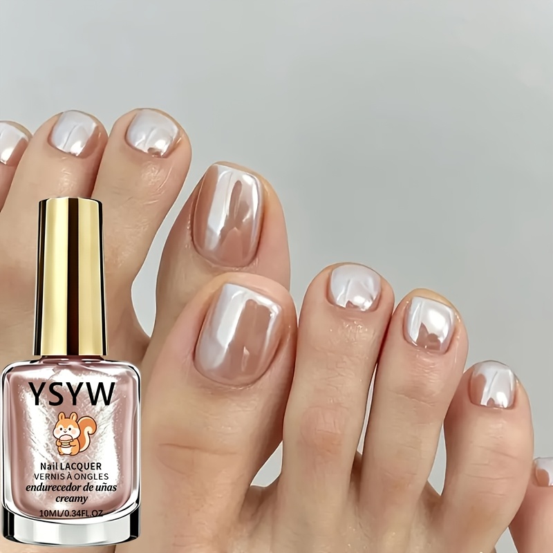 imagen del artículo 1 pza. Endurecedor de uñas de verano con efecto cuenta de cristal en color nude, imprescindible de viaje, 10 ml de endurecedor de uñas en color cristal nude, fórmula natural de secado rápido, efecto reflectante natural tipo espejo, alto brillo, fortalece las uñas, apto para uñas débiles, aplicable a diversas uñas