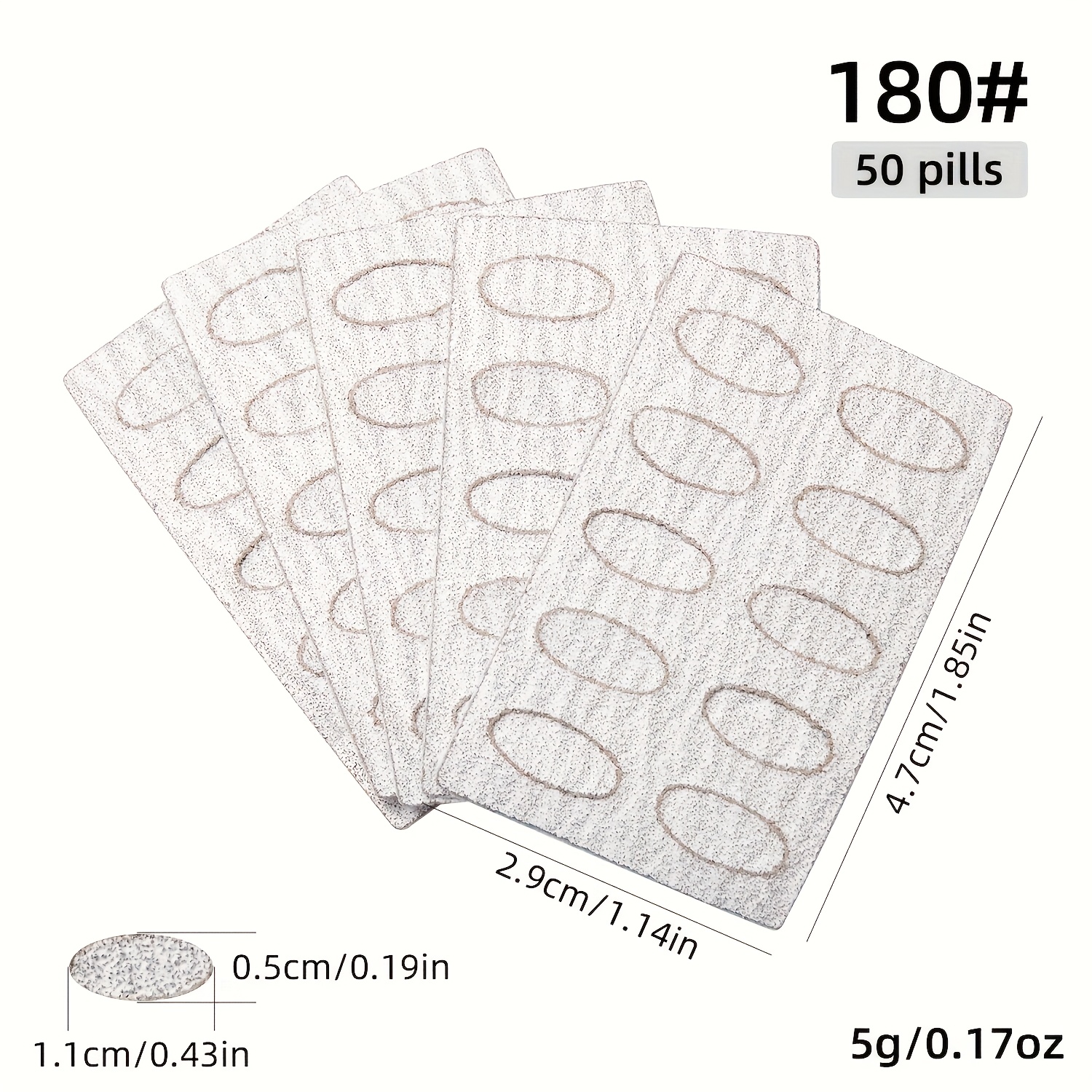Disposable Nail Buffing Blocks, Self-Adhesive Sanding Sheets
