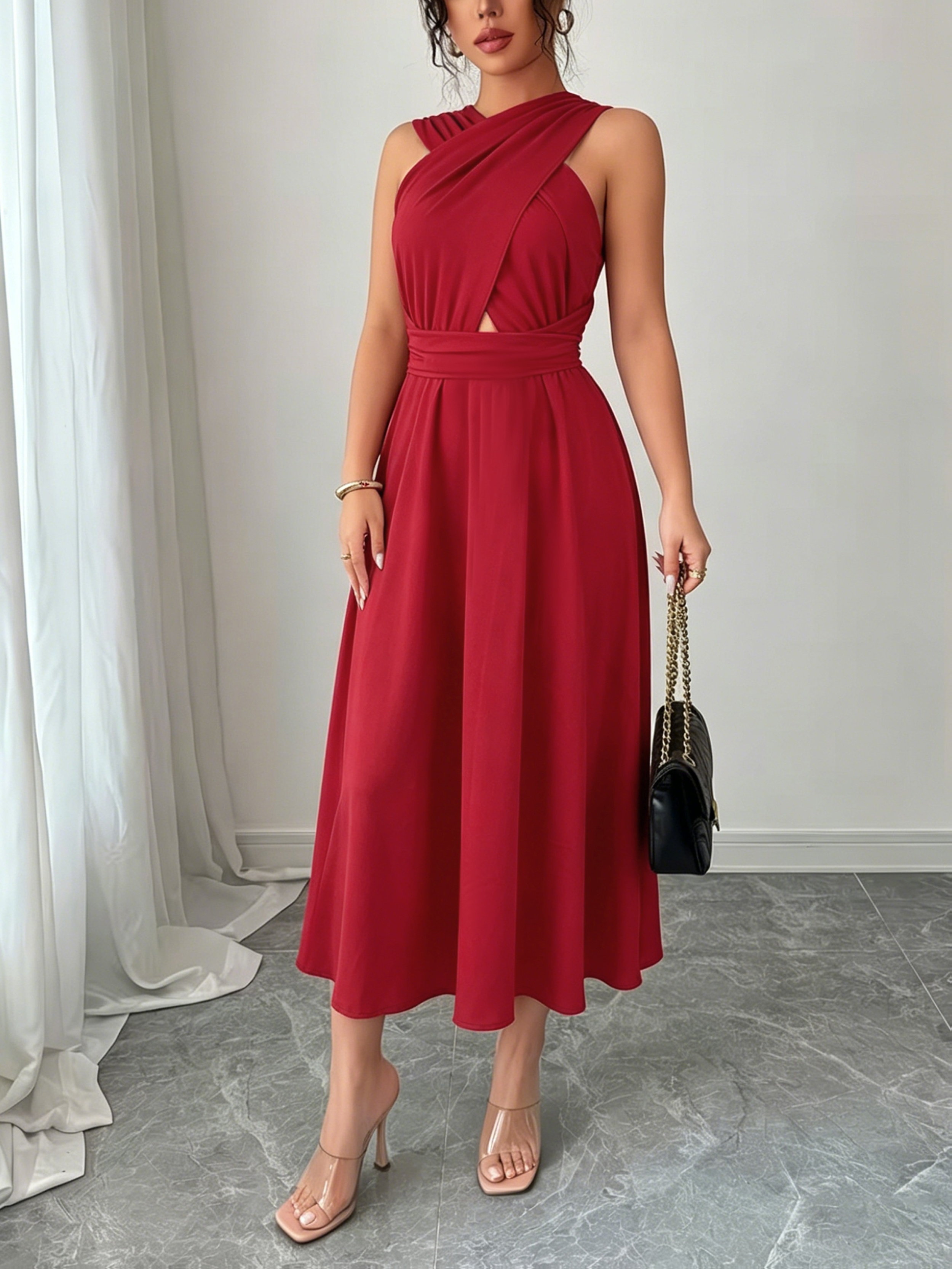 a line dresses midi sold on Temu United States
