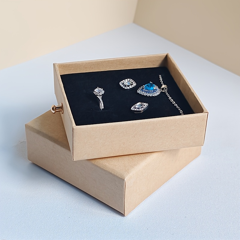 16pcs fashion minimalist drawer jewelry boxes paper material with velvet interior suitable for storing necklaces bracelets rings pendants earrings studs   great for jewelry display souvenir or gift packaging a surprise gift for girlfriend Product details 12