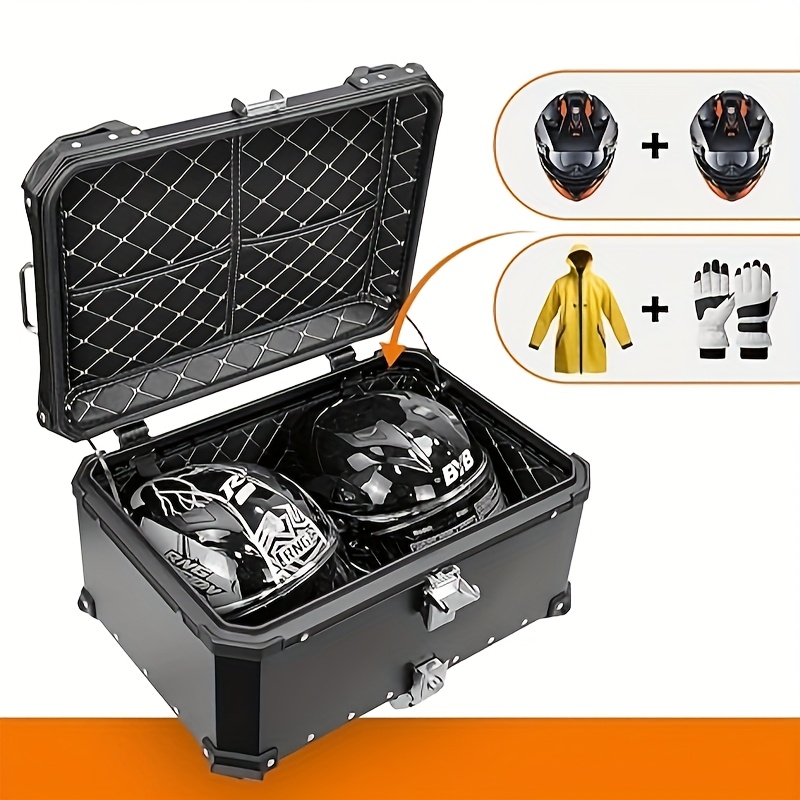 100lx model motorcycle top box trunk aluminum motorcycle - Temu Canada