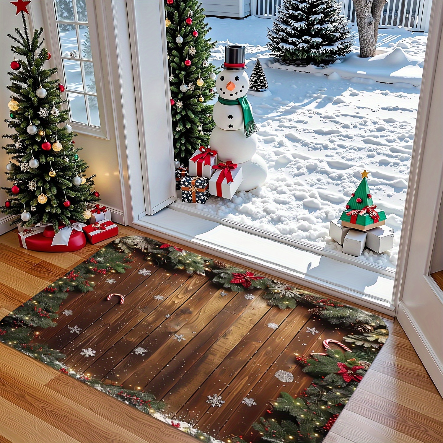 christmas rugs sold on Temu Canada