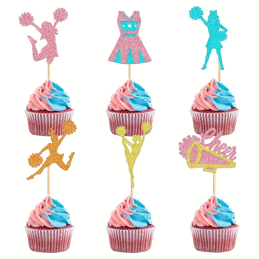 24 Cheerleader Cake Decoration Additions