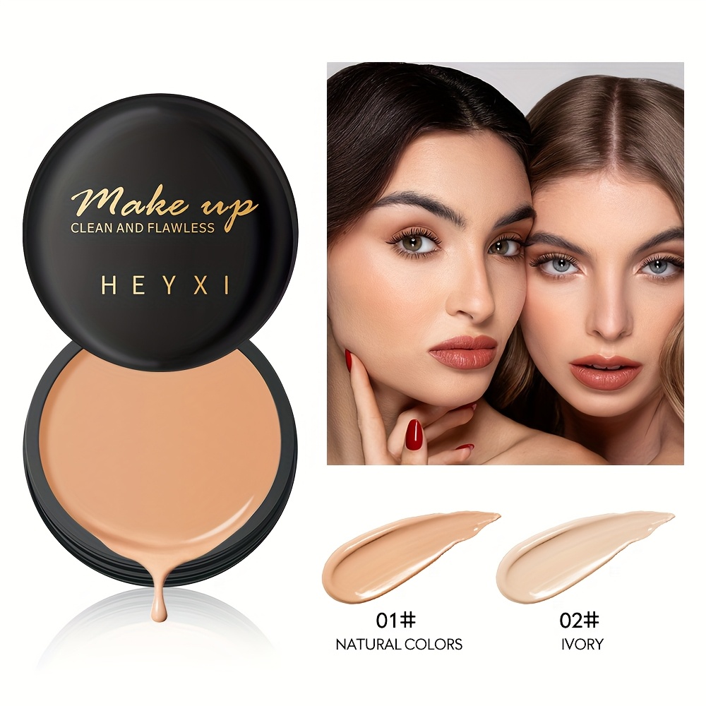 HEYXI Waterproof And Sweat-Proof Concealer Cream, Tattoo Cover-Up Cream, Long-Lasting Foundation, 15G Natural Makeup Effect, Suitable for All Skin Types, High Coverage Cream