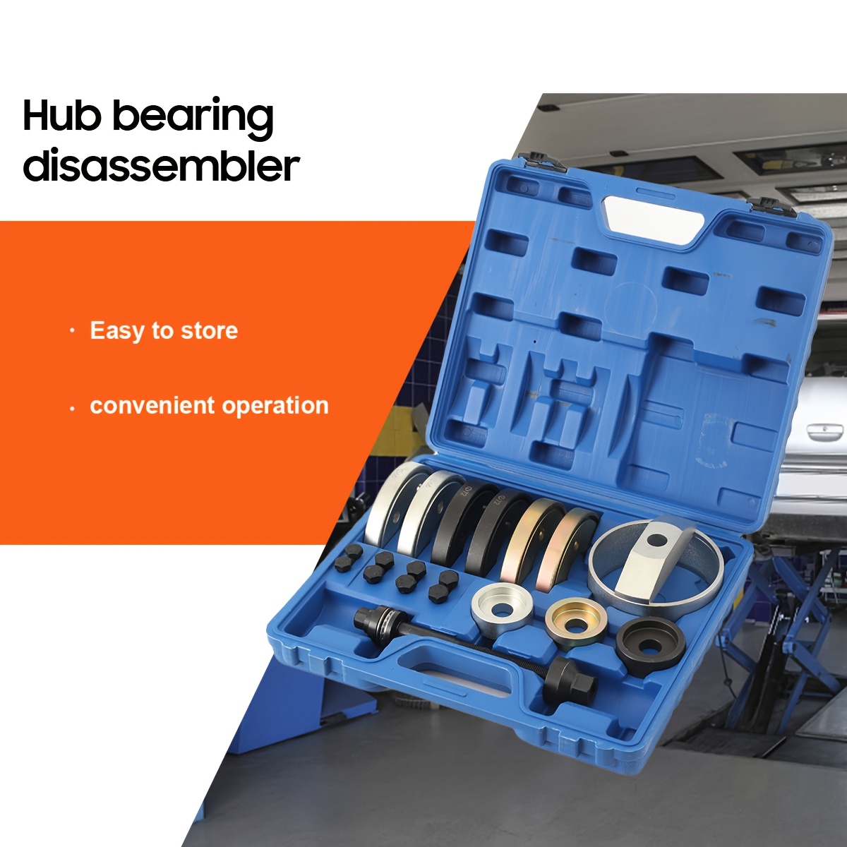 Bearing Assembly Tool Set, Compact Bearing Assembly Tool For Vag | Bearing Unit 62, 66, 72mm For Vw For A2