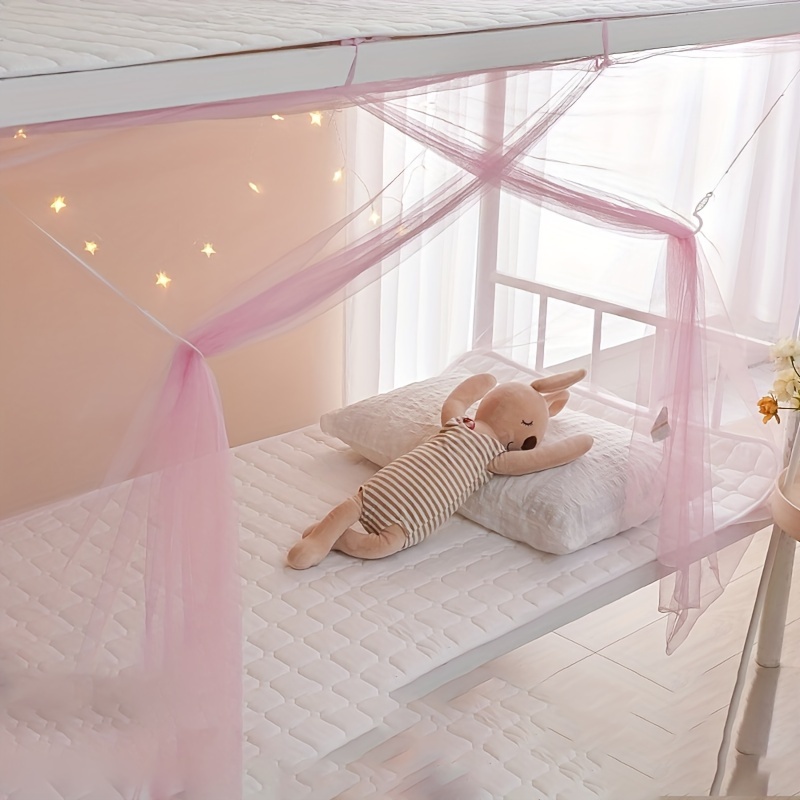 Double Bed Pink Cot Canopy Blush Kids Bed Canopy, Nursery Crib