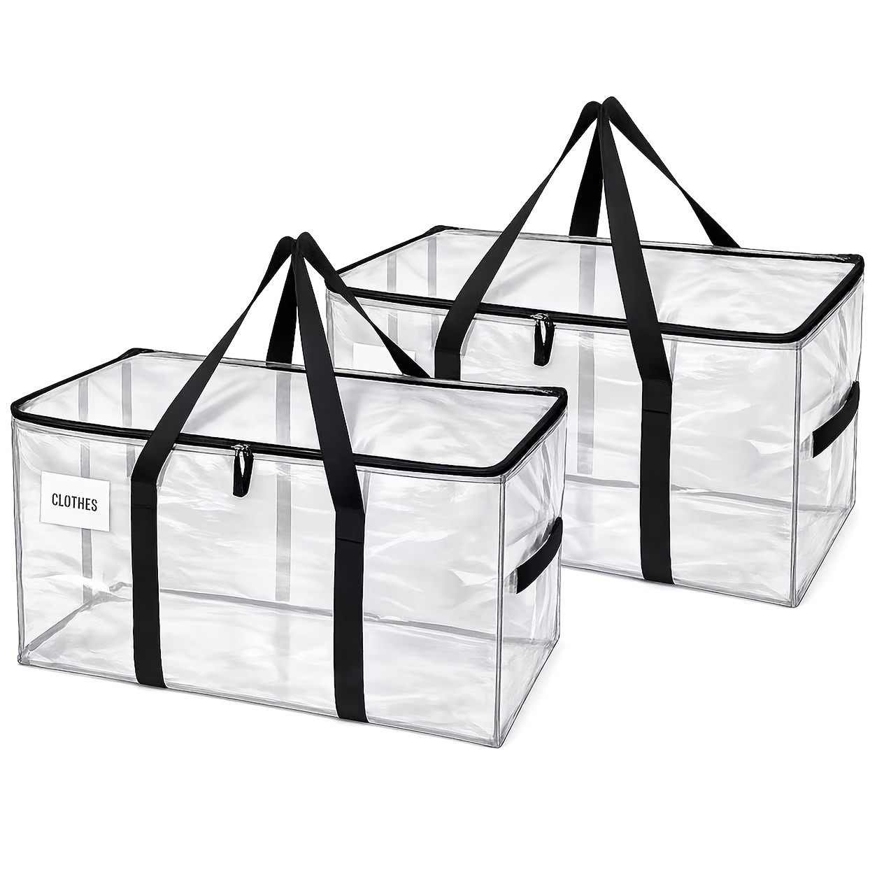 TEMU Heavy Duty Extra Large Moving Bag, 50-pound Capacity Handbag, Durable Waterproof Anti-piercing Winter Clothing Storage Bag, Suitable For Moving,