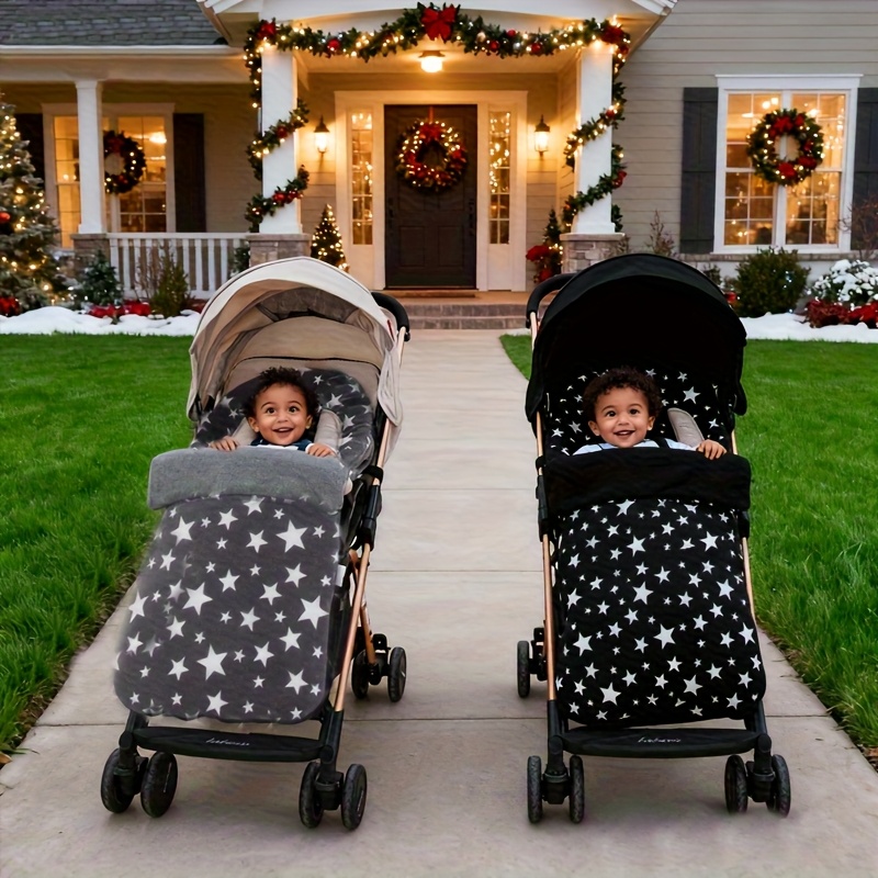 *. Winter Kinderwagen Tasche fr Babys, Sternmuster Verdickte Warme Decke  Neugeborenes Baby * Kinderwagen Zubehr Baby Winter Reise Essential