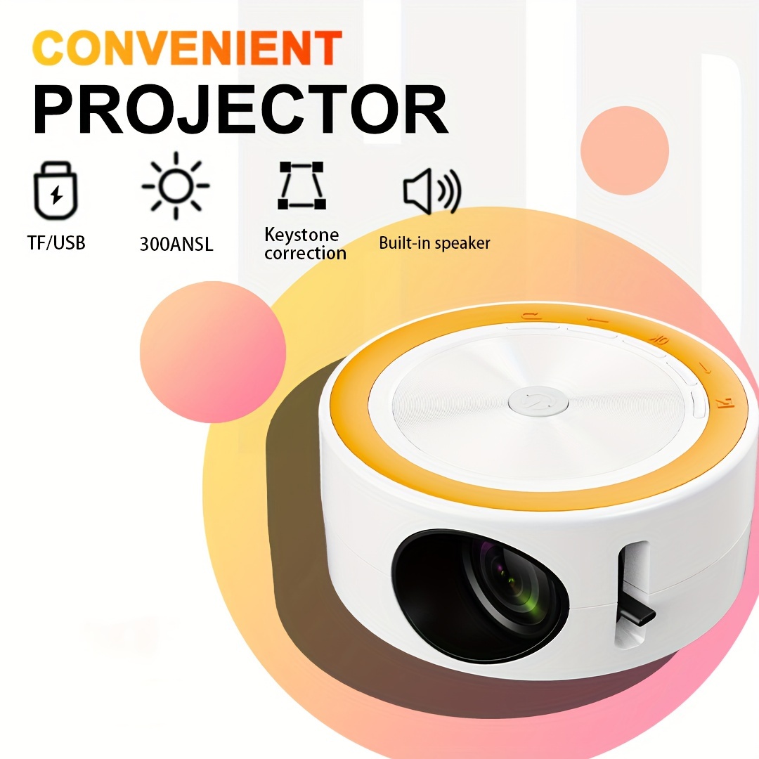 2023 New Mini Portable Projector 4k Supported Outdoor - Temu