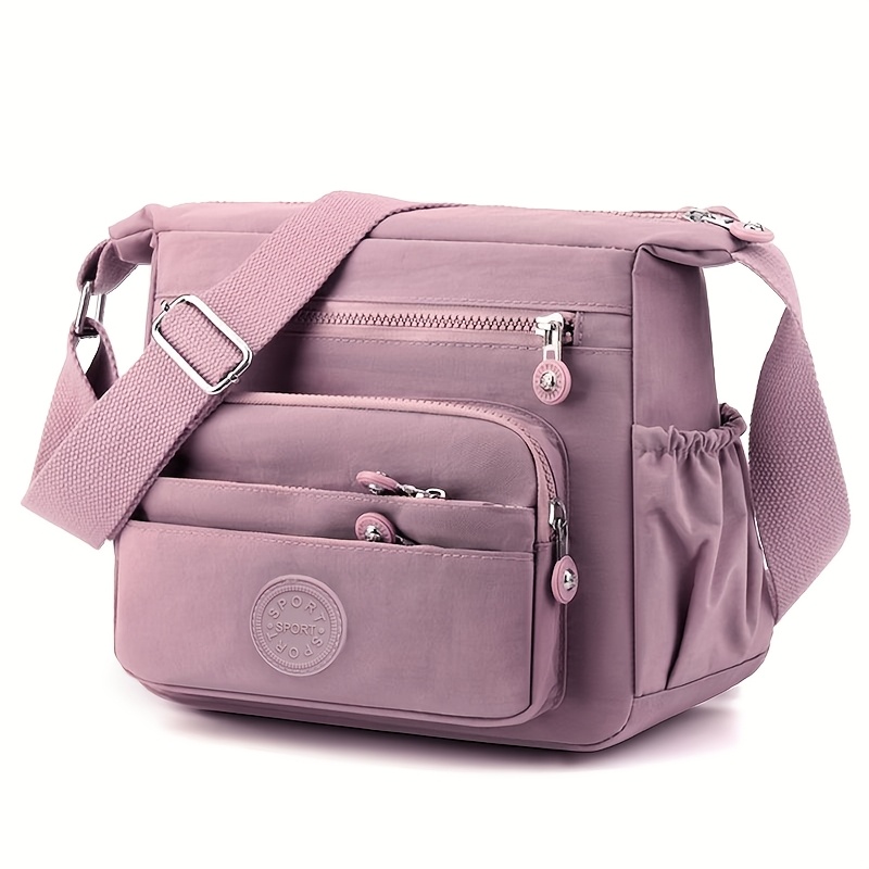 TEMU Men's & Women's Adjustable Crossbody Bag - Small Square Shoulder Bag With Multi-functional, Compact Suitable For Daily Commuting, Travel,