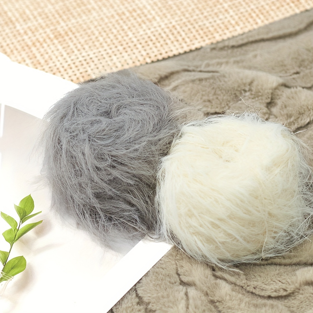 

Luxurious Mink Fur Yarn, 50g - 1.57" Long For Bags, Pendants, Scarves & Handkerchiefs - Soft Polyester