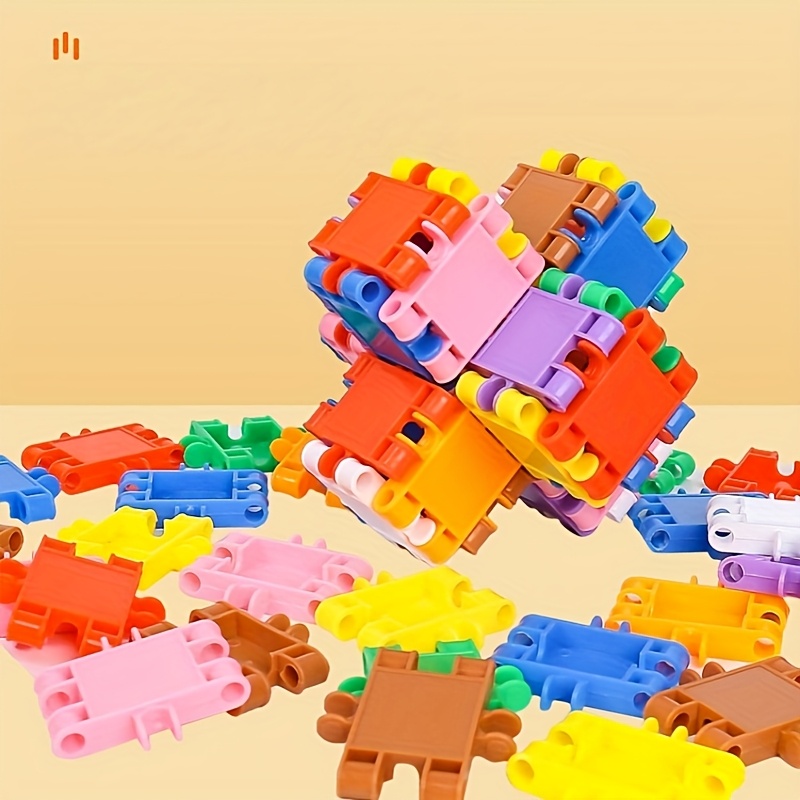 Kindergarten Plastic Square Toy Blocks