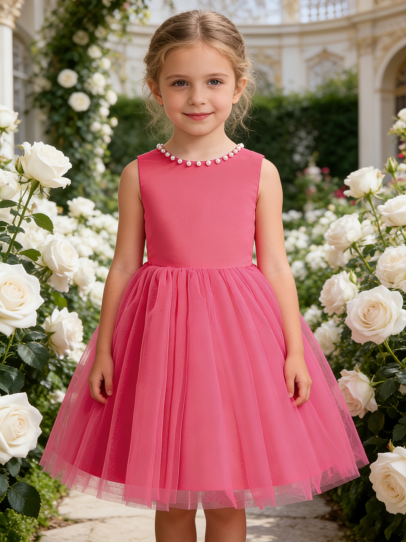 holiday girl dress Kids Pink Velvet Ruffle Fancy Winter Christmas Holiday Dress