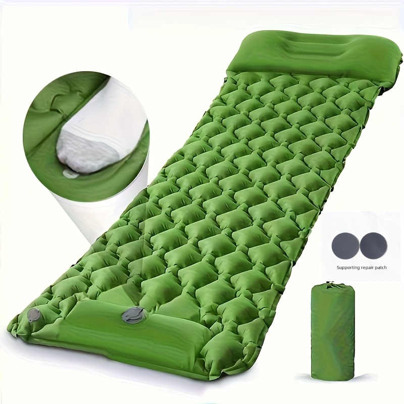 TEMU ad Aria TPU 8cm Aggiornato 2024 con Pompa Integrata - Antiumidit�, Design Giuntabile per Campeggio Singolo & Viaggio