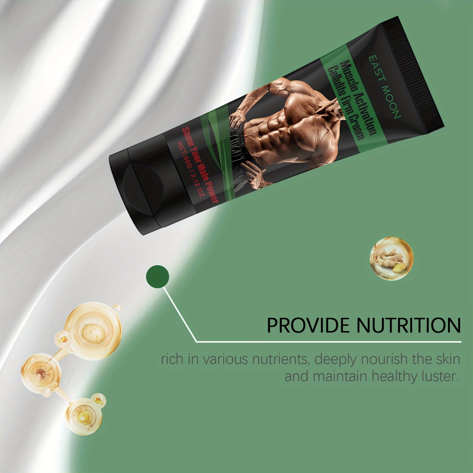 Muscle Care Cream Men'S Fitness Sports Line Muscle Body Abs Cream