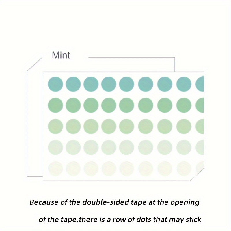 2 Meters Full Roll Of Tape Ceenie Solid Color Basic Polka Dot Stickers Handbook With Die-cut And Paper Tape