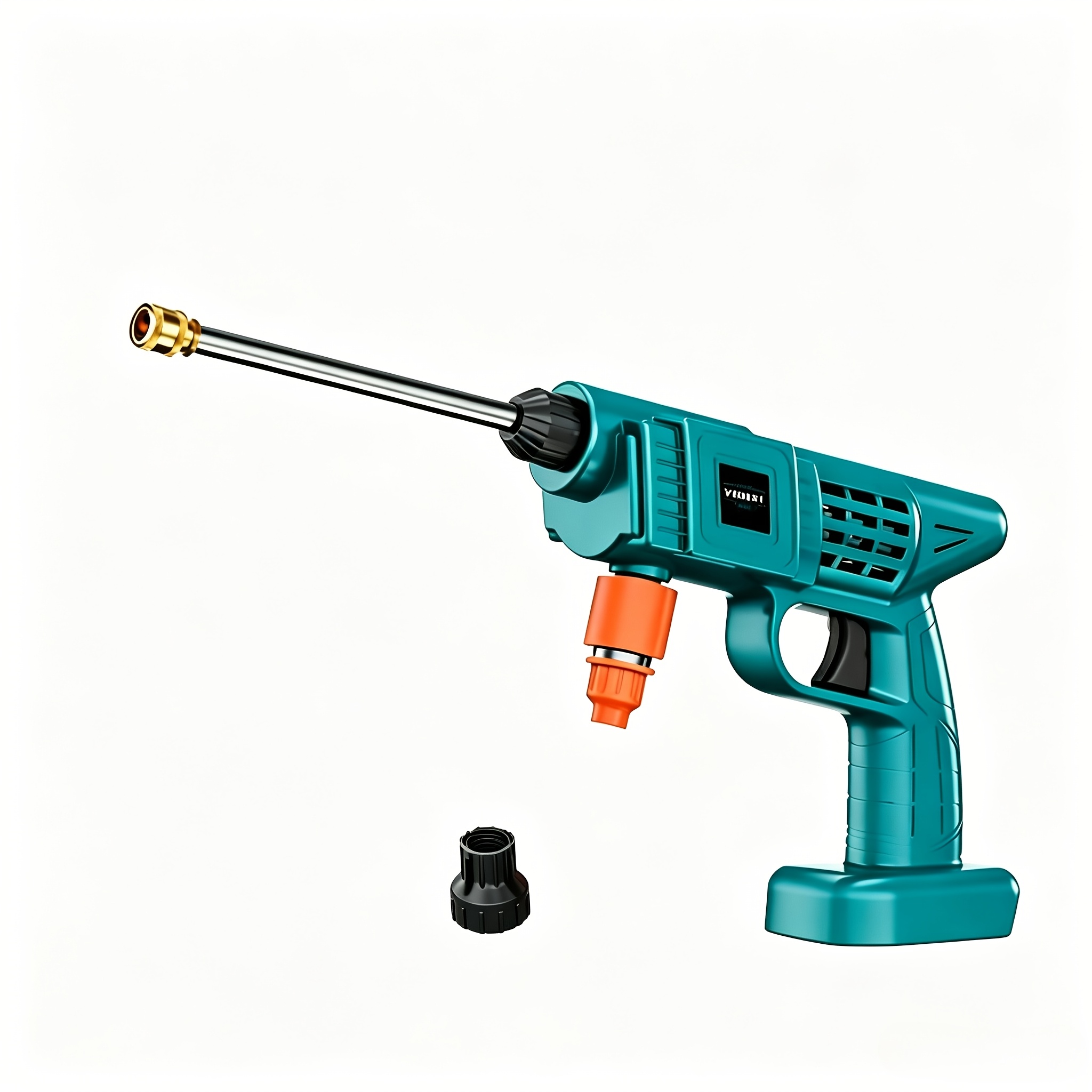 TEMU 1pc High-pressure Car Wash Gun - Durable Plastic Body, Adjustable Nozzle, Ergonomic Grip, Suitable For Car, Garden, Flower Bed, Multifunctional