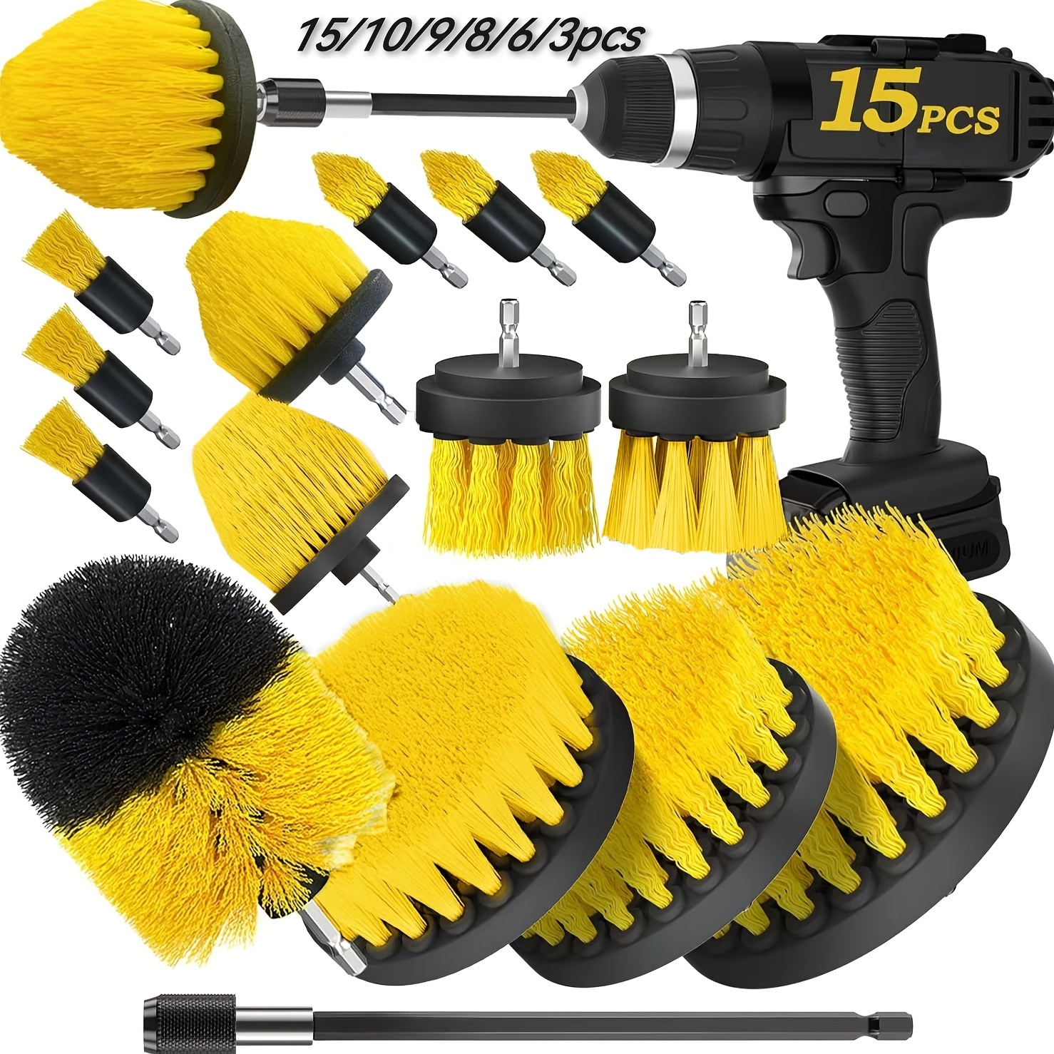 

- Set - For Cleaning Bathroom, , , Car, , Swimming , Bbq And - Includes Arm - In 3/6/8/9/10/15pcs ( Not Included).