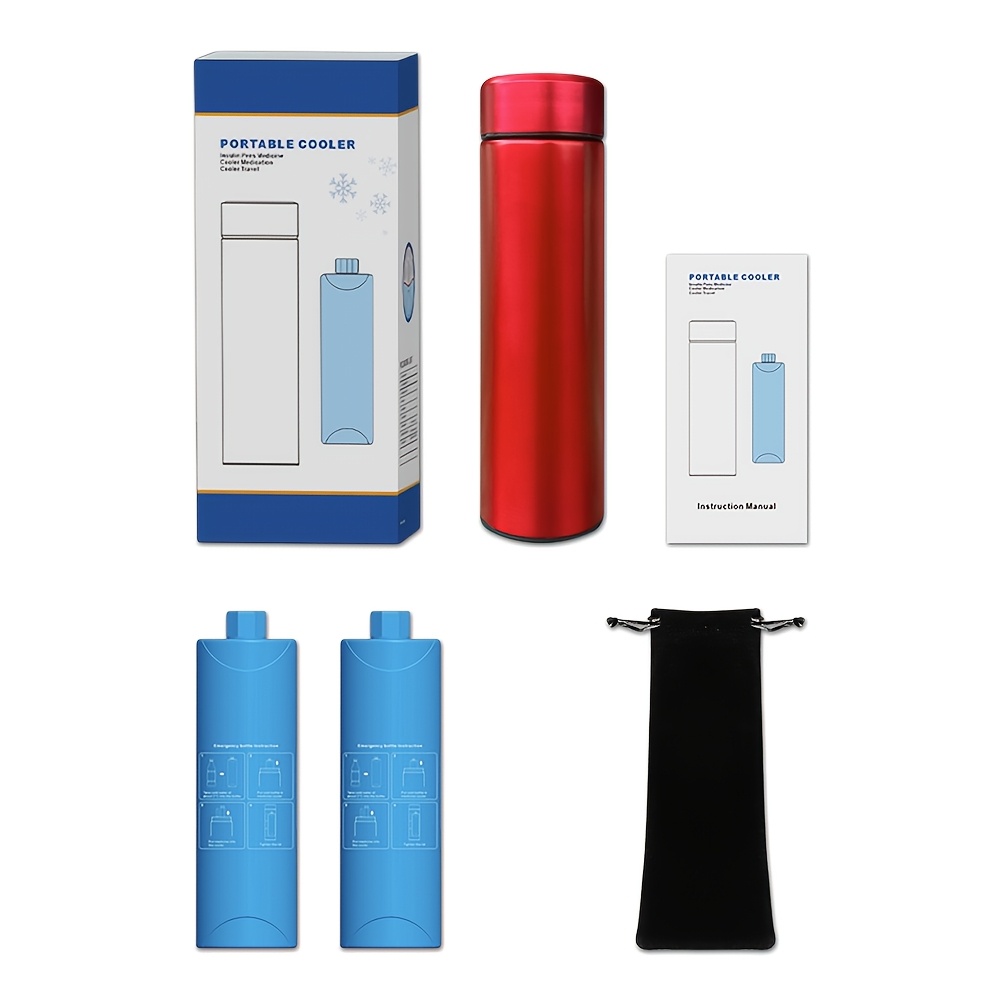 24h insulin cooler travel case insulin pen cooler bottle refrigerated medicine travel bottle portable diabetes travel case for long trip and daily use