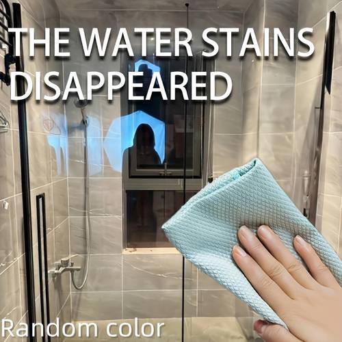 8pcs magic cleaning cloths wipes for kitchen glass stain removal lint free multi purpose towels ideal for bathroom window tableware cleaning household cleaning tools random color