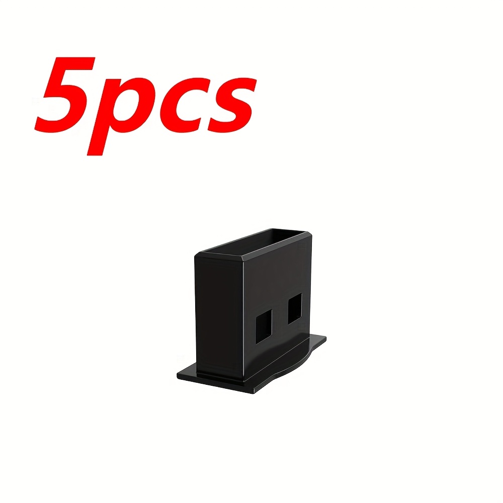 TEMU 5pcs Dust Plug Set For Usb Ports - Protective Covers For Computers, Laptops, Tvs, And Routers