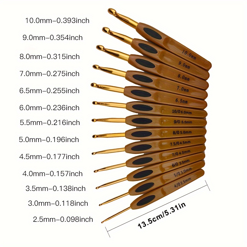 

1 Set 13pcs Set, , , 13.5cm/5.31in Length, Pu Carrying , Knitting For Art, & Sewing Supplies