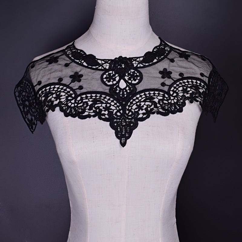 1pc Black And White Lace Collar Trim