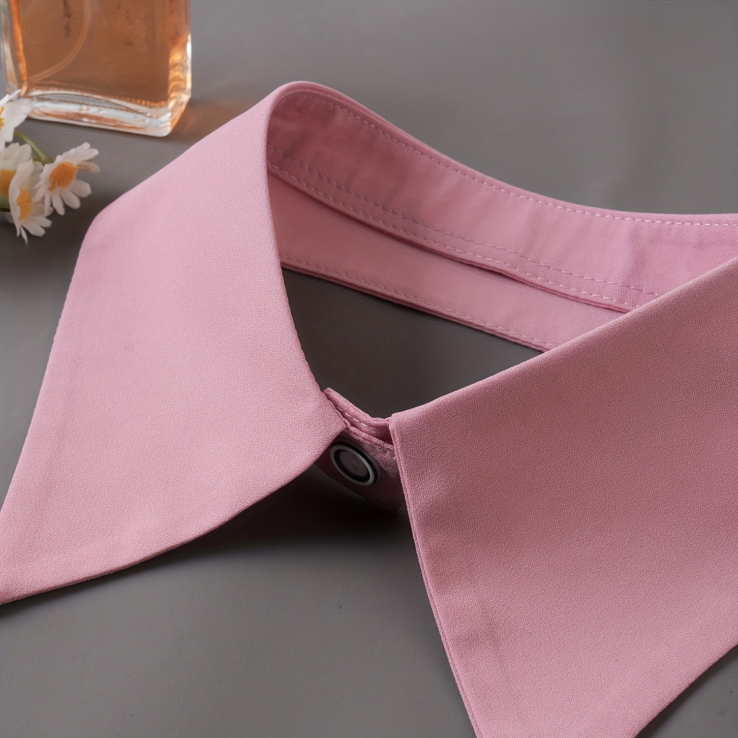 TEMU Col à nœud papillon détachable décoratif en de soie tendance pour femme, nœud papillon polyvalent pour col de chemise