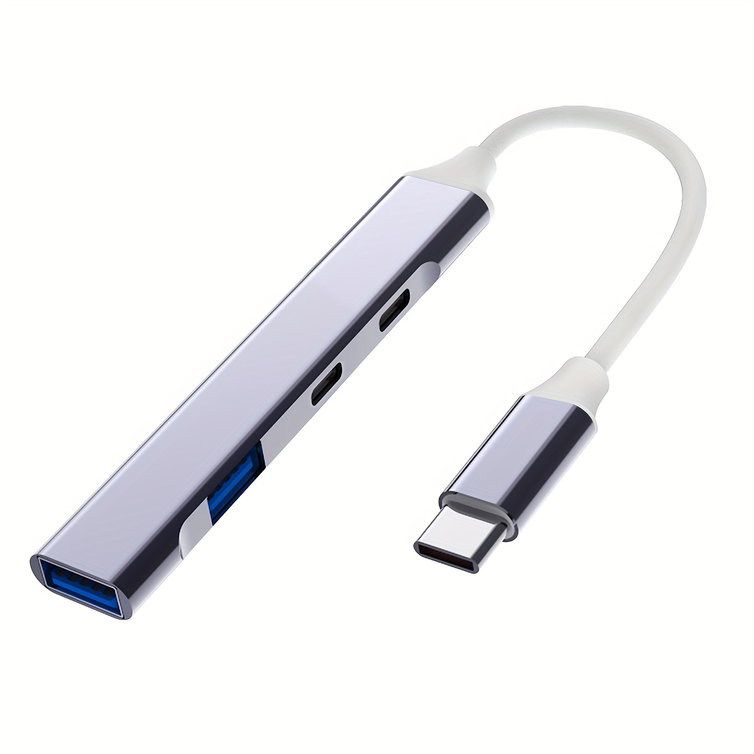 TEMU Adaptador de Hubs Multifuncional HOVEYO USB 3.0 Tipo C, Design Ultrafino 4- com Transferência USB-C para USB de Velocidade, Compatível com ,