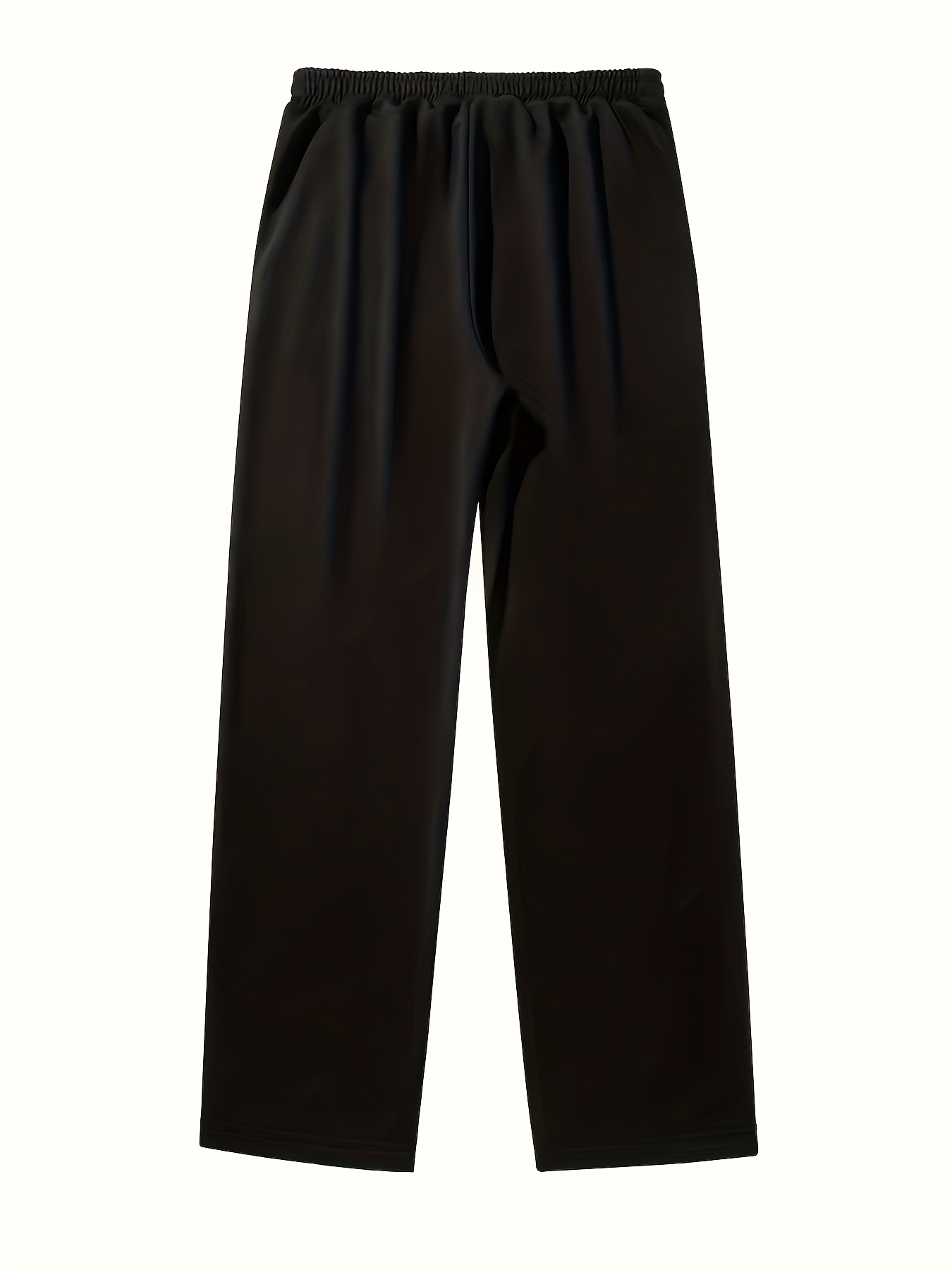 Men's Straight-Leg Athletic Pants with Pockets - Solid Color All-Season H-Fit for Outdoor Sports, Gym,, & Casual Wear - Machine Washable Straight Tube for Training, Parties, for / (Year-Round) - Pocketed Straight-