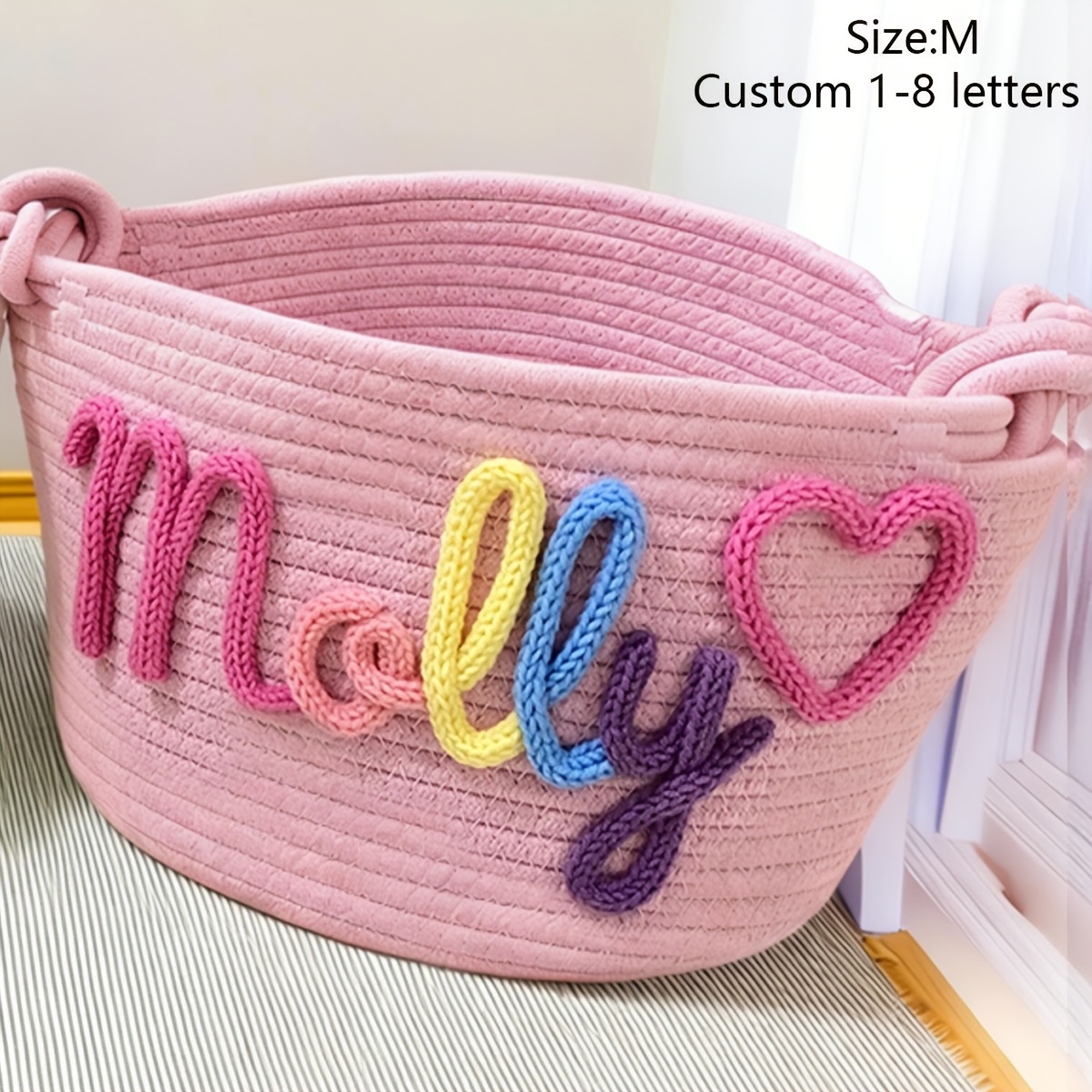 custom 1pc personalized pet storage basket name gift basket home storage bin   gift shelf baskets