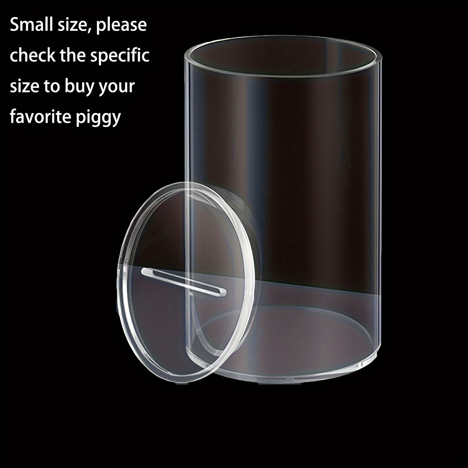 

Acrylic Transparent Saving Pot, Depositable And Removable Saving Pot, Transparent Saving Pot With Lid