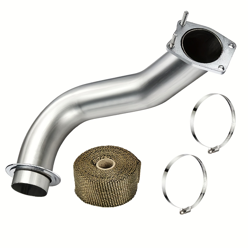 TEMU 3.5" Exhaust Downpipe For Silverado, For Sierra L5p 6.6l Duramax 2017-2023