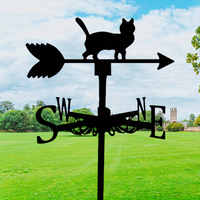 動物の金属製風見鶏、ヴィンテージステンレススチール製風見鶏中空風向