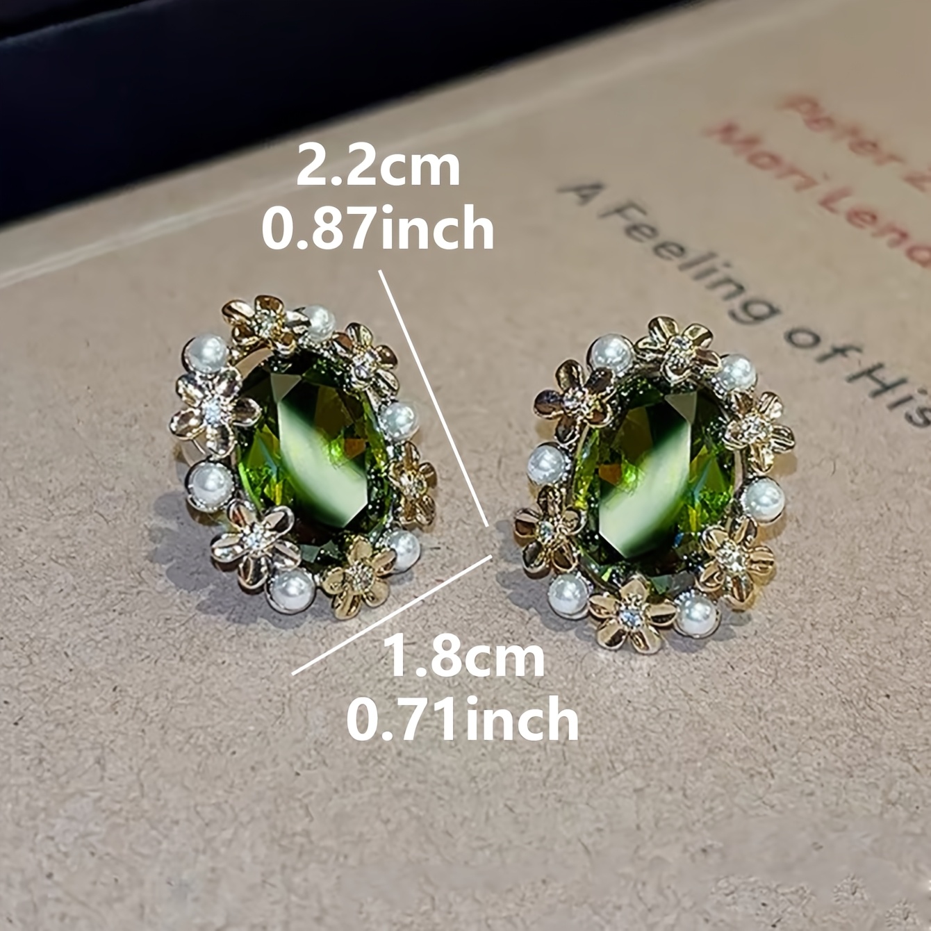 Elegant Cubic Zirconia Geometric Flower Stud Earrings