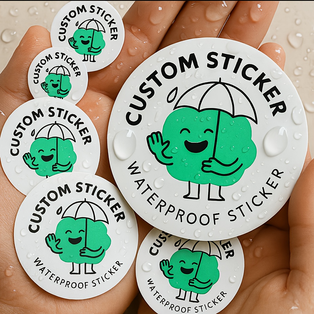  - .16   Vinyl Stickers - Waterproof, Personalized   Labels for Mugs, Bottles, Packages, Business, Wedding, Anime,   - Durable Decals for Hot/Cold Drinks & Long-Lasting Use, Drinkware Decoration, Vibrant Colors,   Print,  