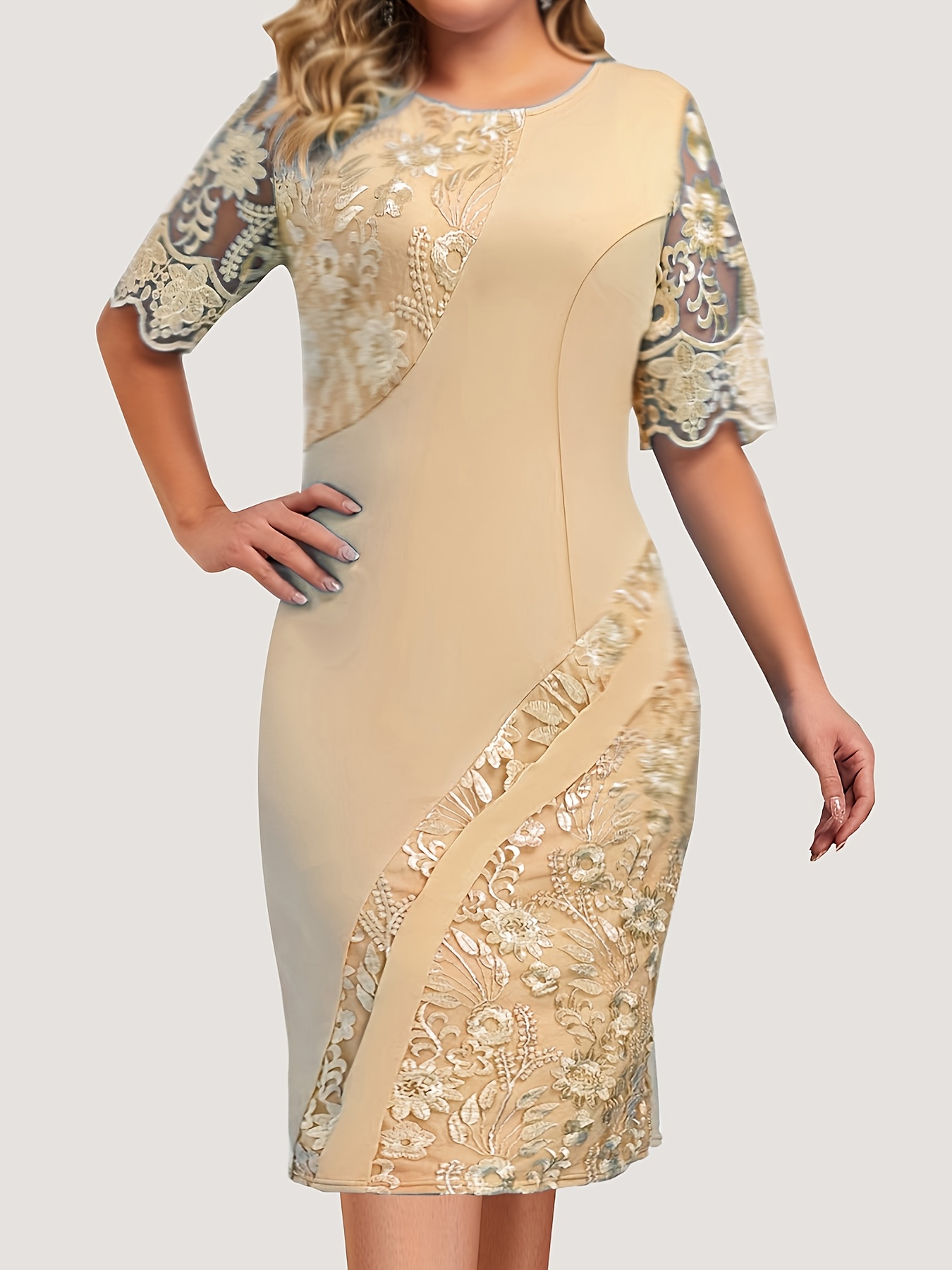 Acka all sheer flower dress（beige） Acka.（エーシーケーエー）puffy sheer flower dress（ベージュ