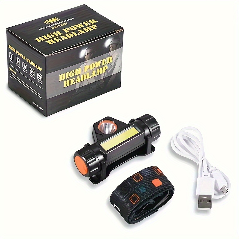 

Led Headlamp, Usb Charging, Ideal For Bright Outdoor Camping And Emergency Use