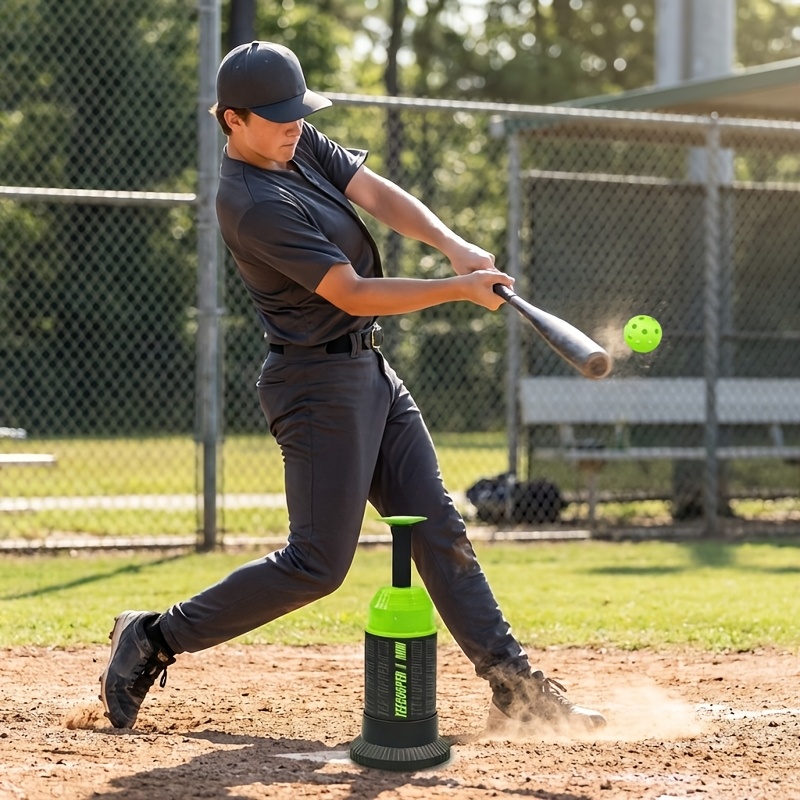 tee popper batting tee for perfect swings baseball training for hitting with 12 balls included