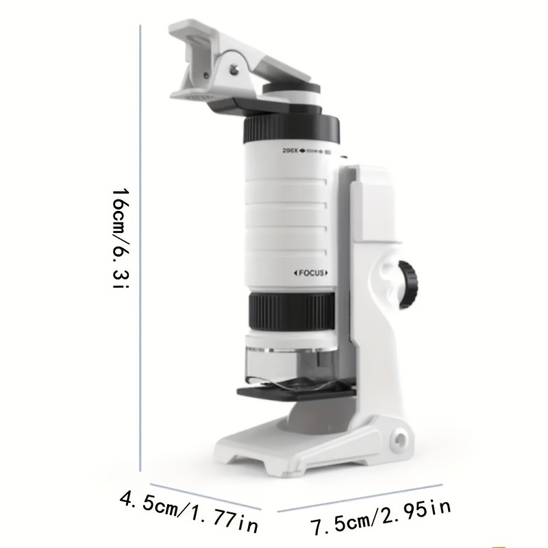 kids portable microscope with stand education tool pvc material school and home use ideal christmas thanksgiving gift educational toys Product details 3