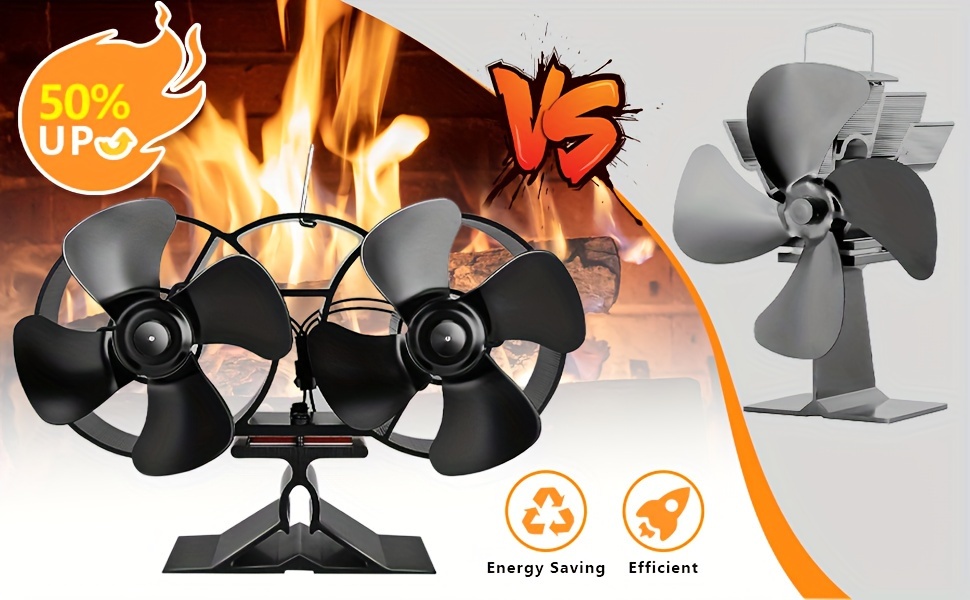 wood stove fan with double motors stove fan heat powered fireplace fan with magnetic thermometer wood stove accessories non electric fan for wood   burner stove details 0