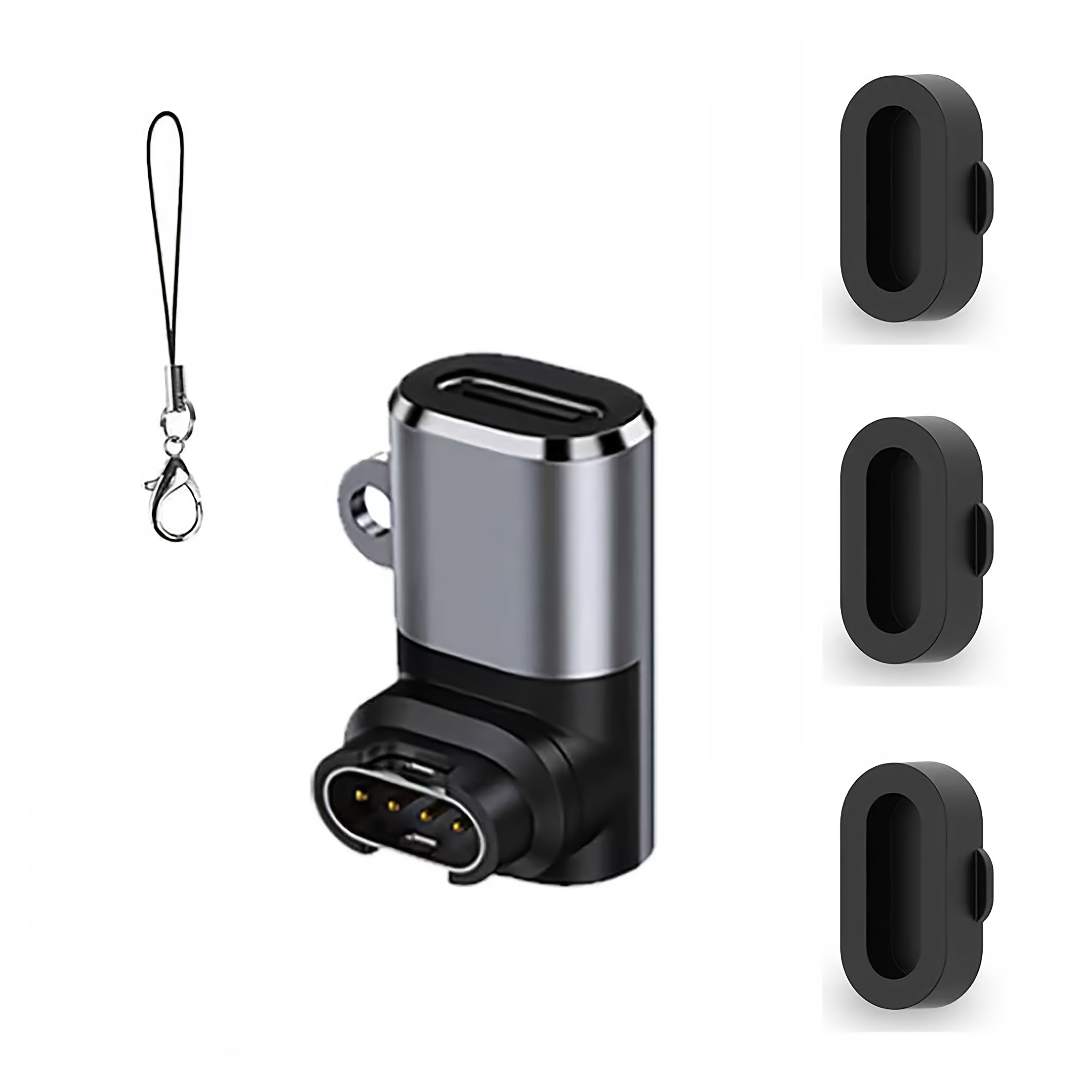TEMU Lot de 3 bouchons anti-poussière, compatibles avec Garmin Fenix 8/7/7S/7X/6/6S/6X /5S/5X Plus/ 3/4/ Sq/Forerunner 245/935, couvercle de